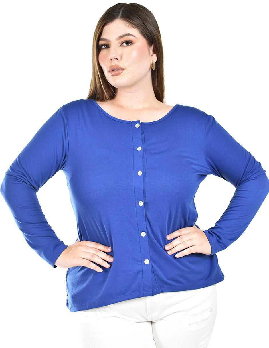 Blusa manga larga para mujer