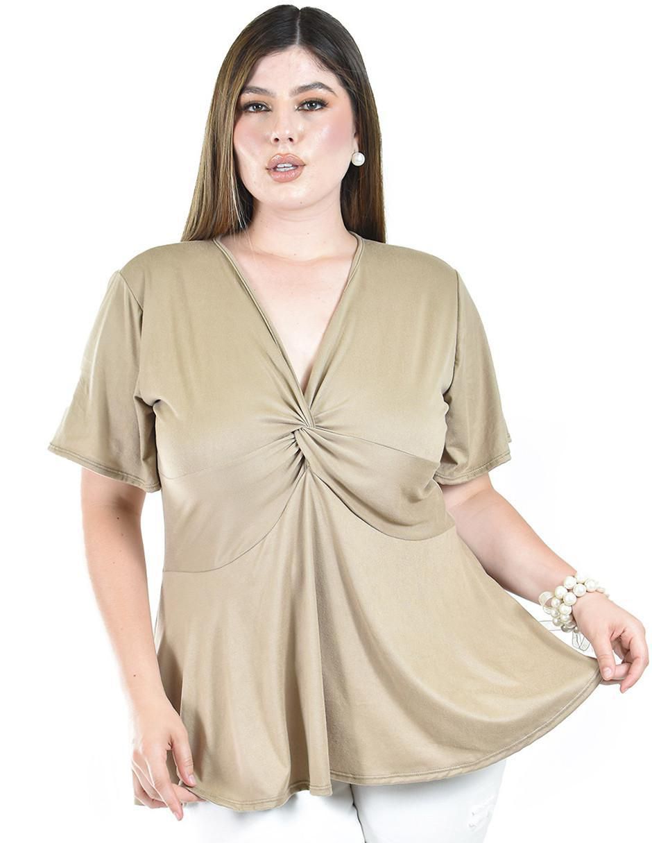 Blusa manga corta para mujer