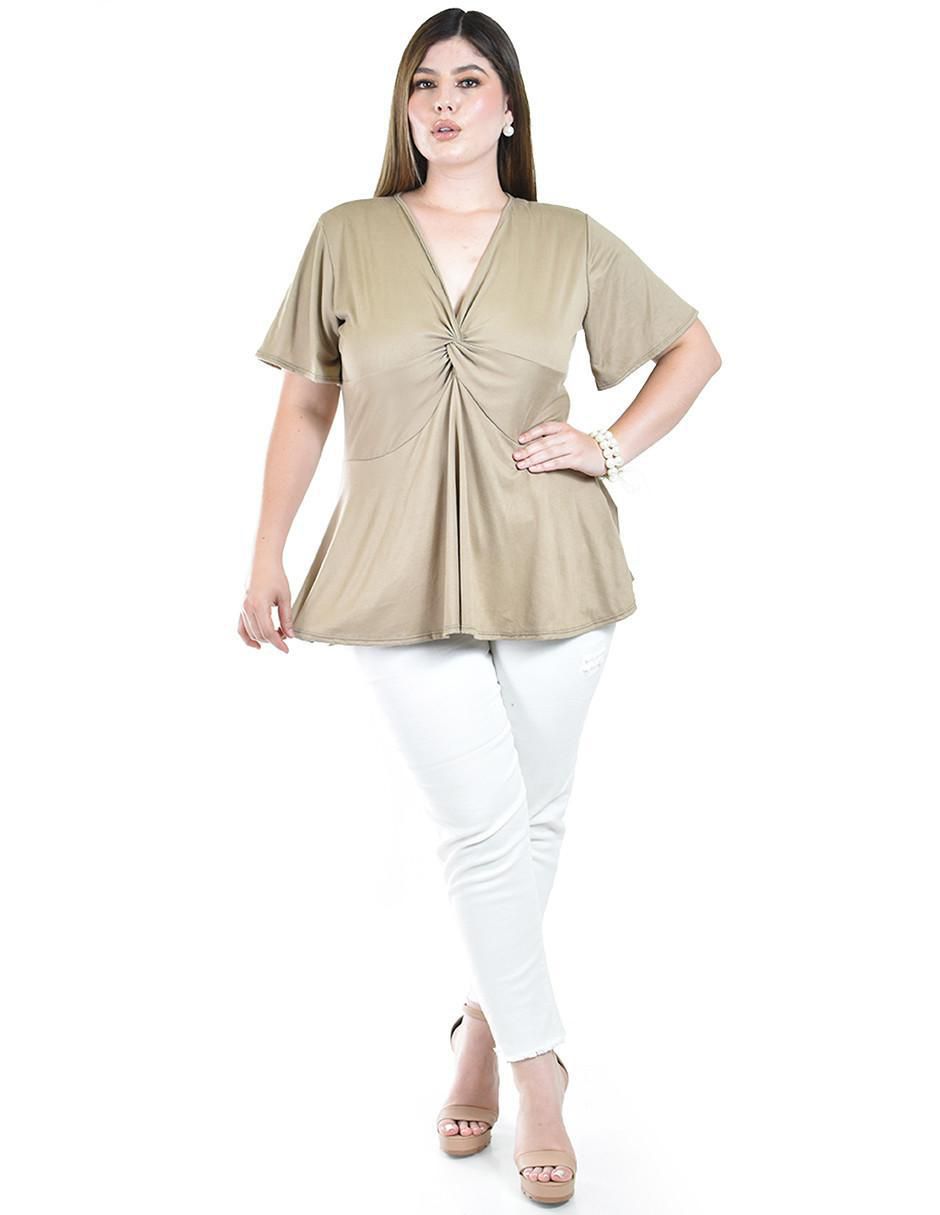 Blusa manga corta para mujer 4