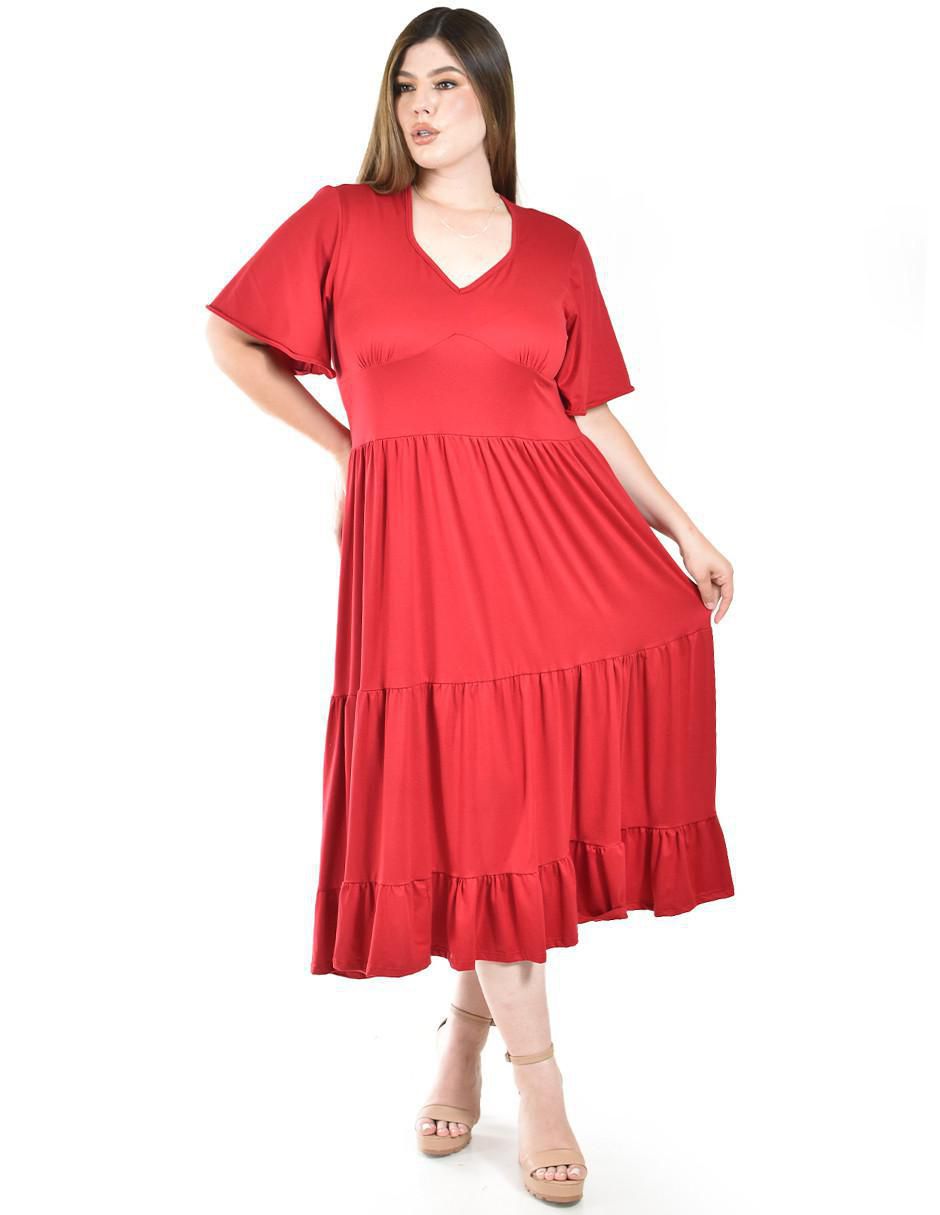 Vestido midi casual para mujer