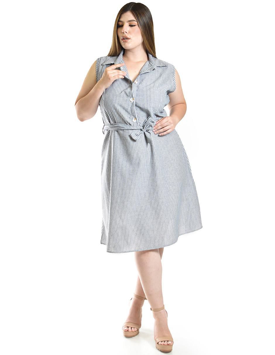 Vestido a la rodilla casual para mujer 4