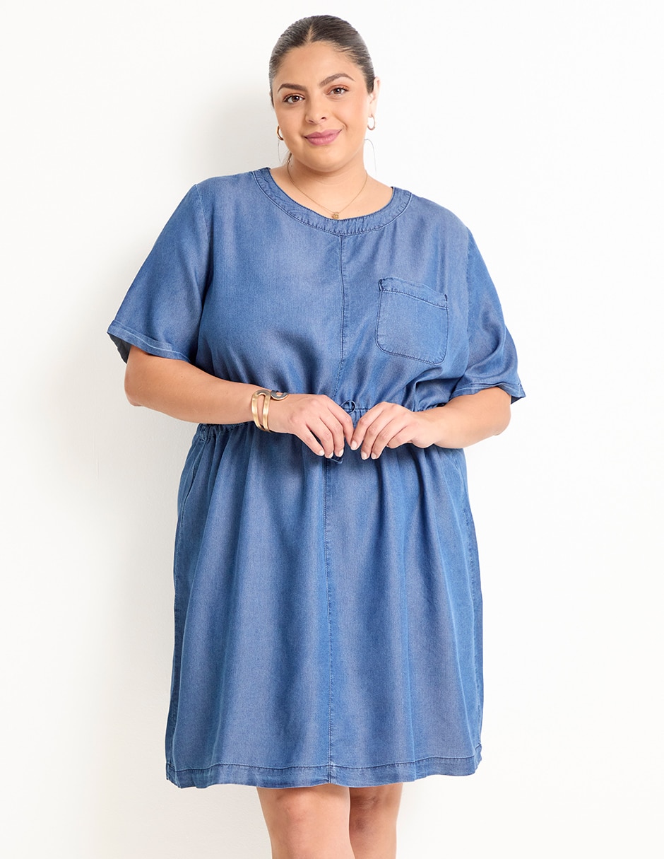 Vestido a la rodilla casual para mujer 1