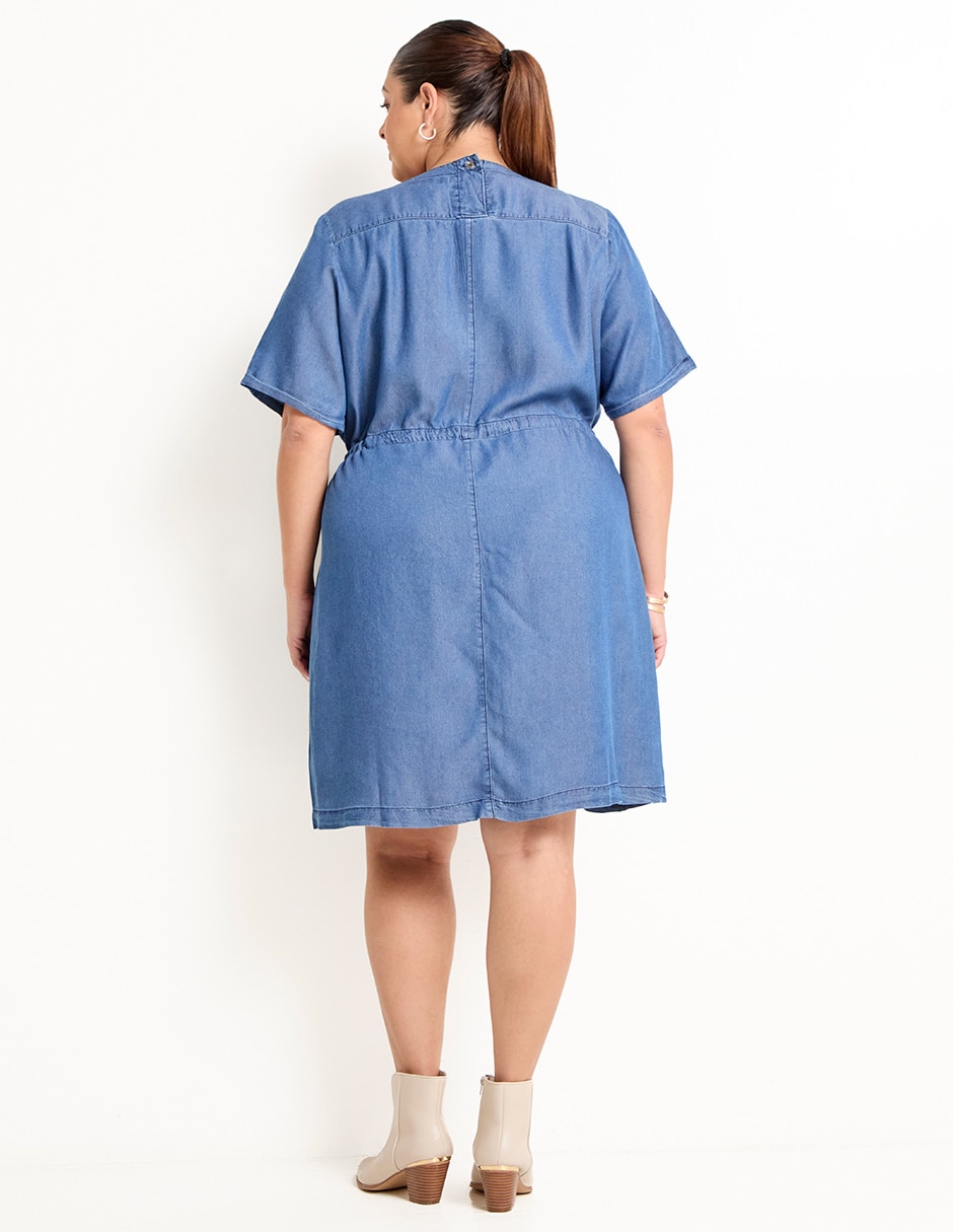 Vestido a la rodilla casual para mujer 2