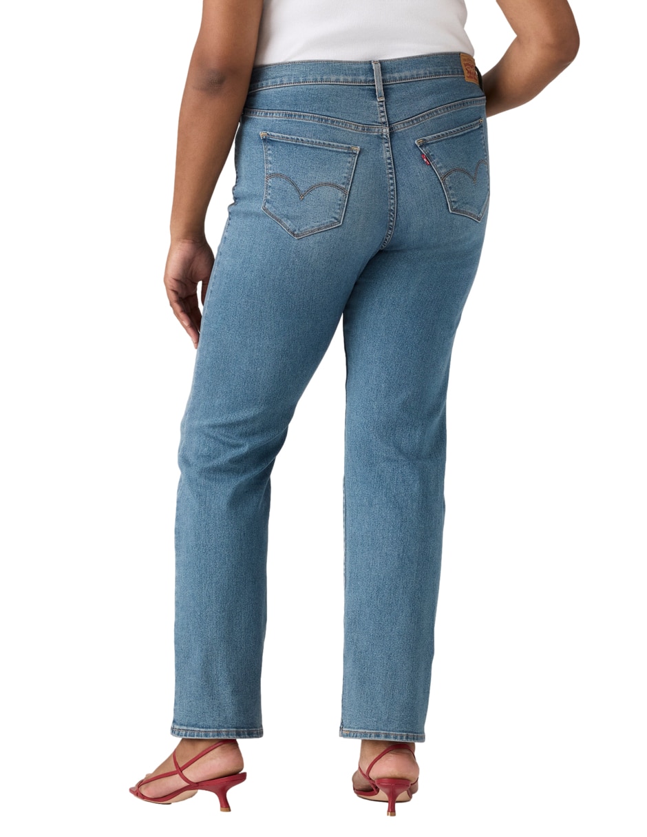 Jeans regular straight 314 PL shaping corte cintura para mujer 4