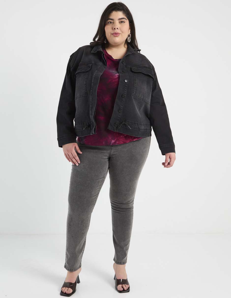 Chamarra denim de mezclilla para mujer 3