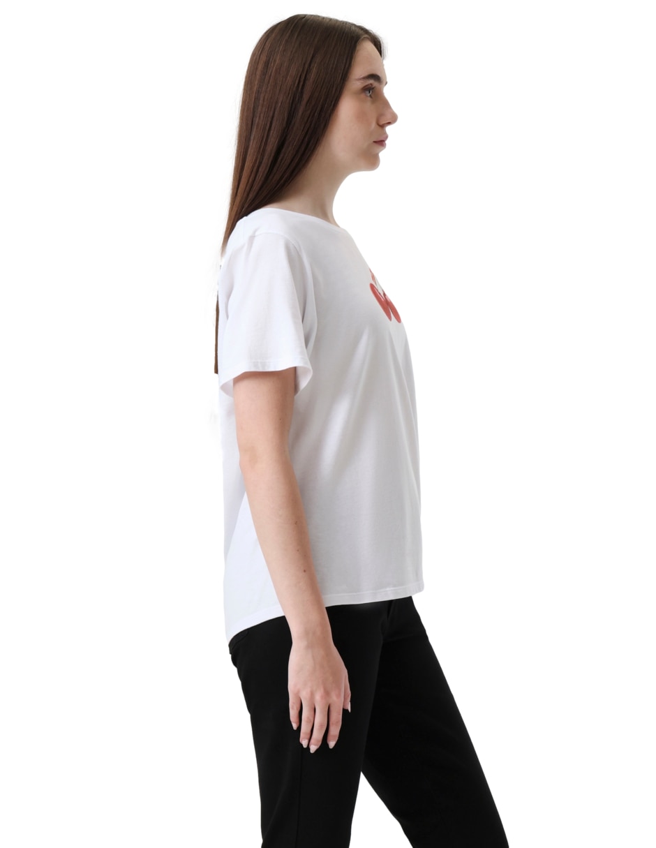 Playera manga corta cuello redondo para mujer 2