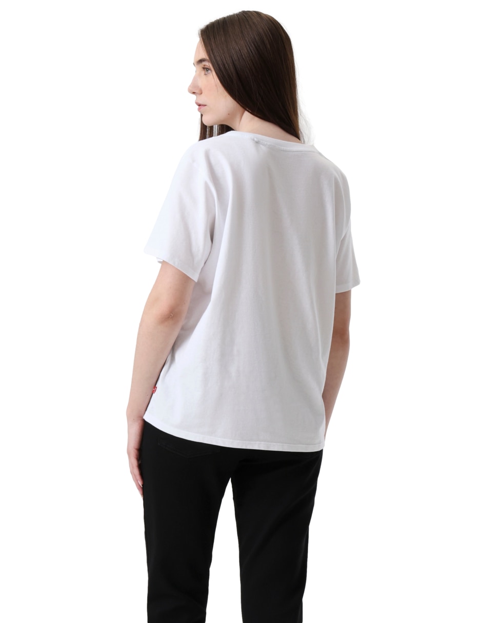 Playera manga corta cuello redondo para mujer 3