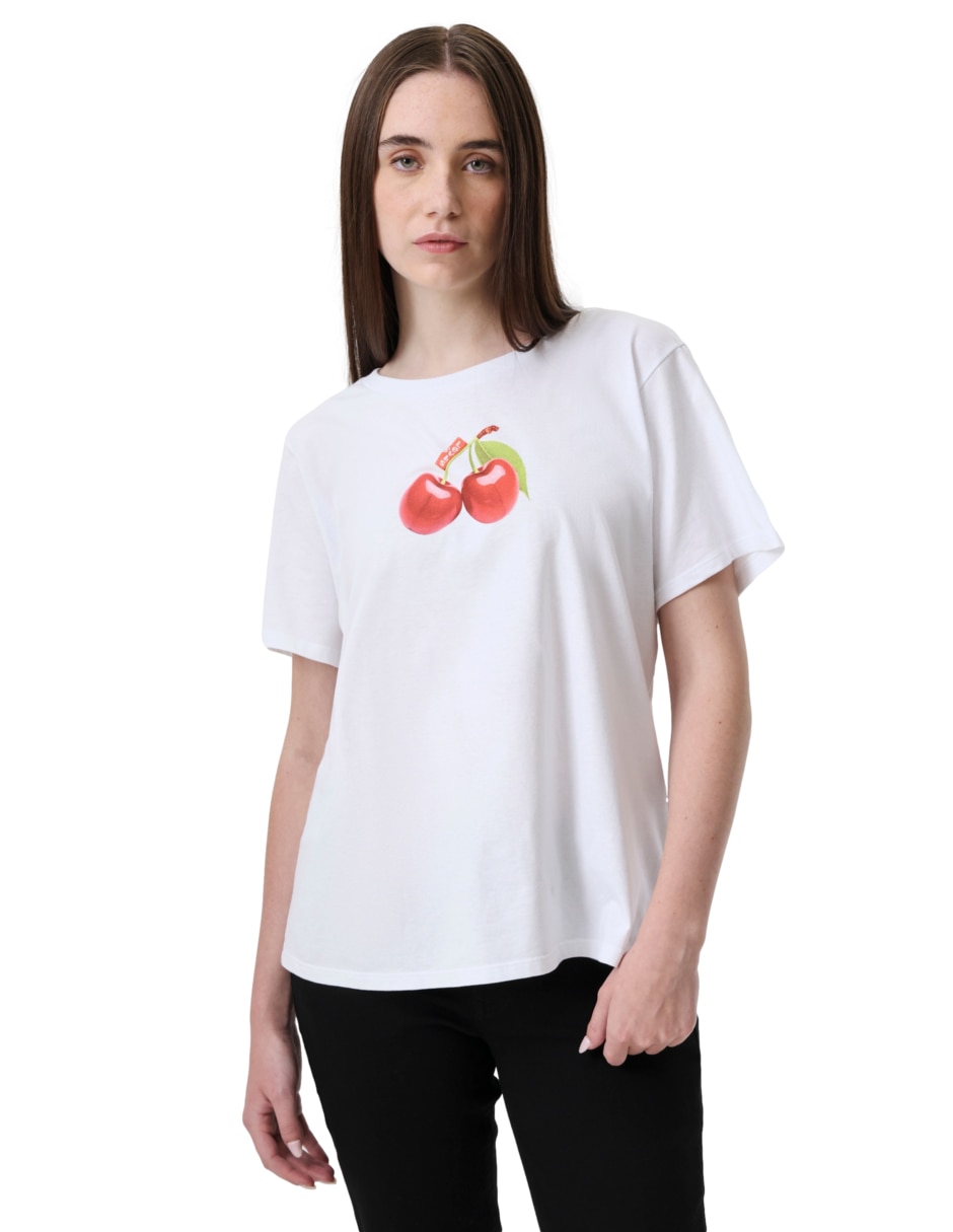 Playera manga corta cuello redondo para mujer 5