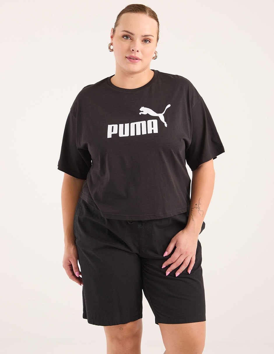 Playera manga corta cuello redondo para mujer