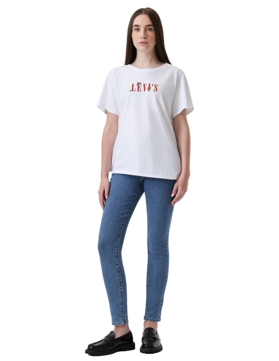 Playera manga corta cuello redondo para mujer 4