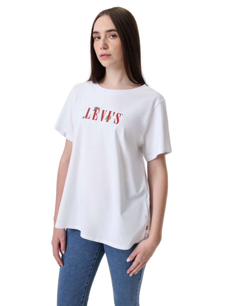 Playera manga corta cuello redondo para mujer 5