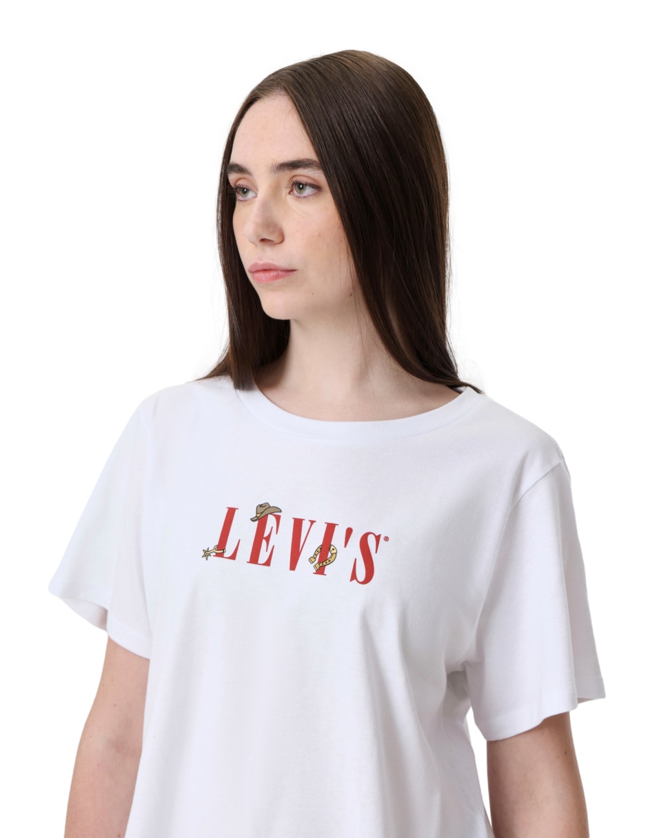 Playera manga corta cuello redondo para mujer 6