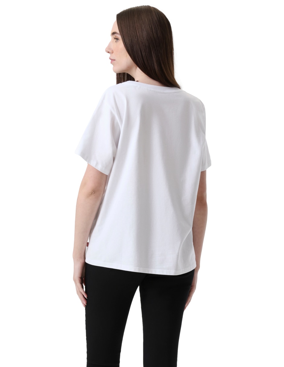 Playera manga corta cuello redondo para mujer 3