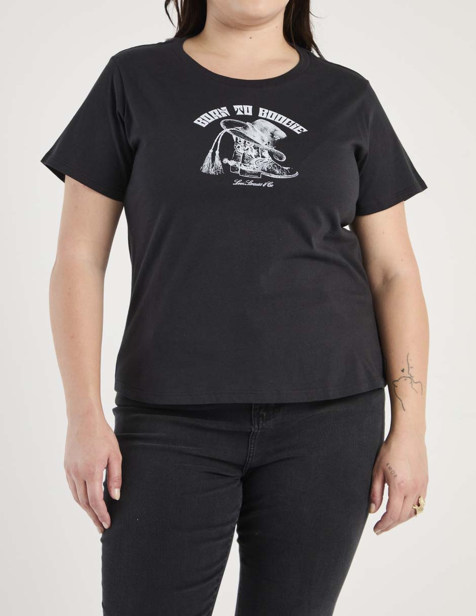 Playera manga corta cuello redondo para mujer 5