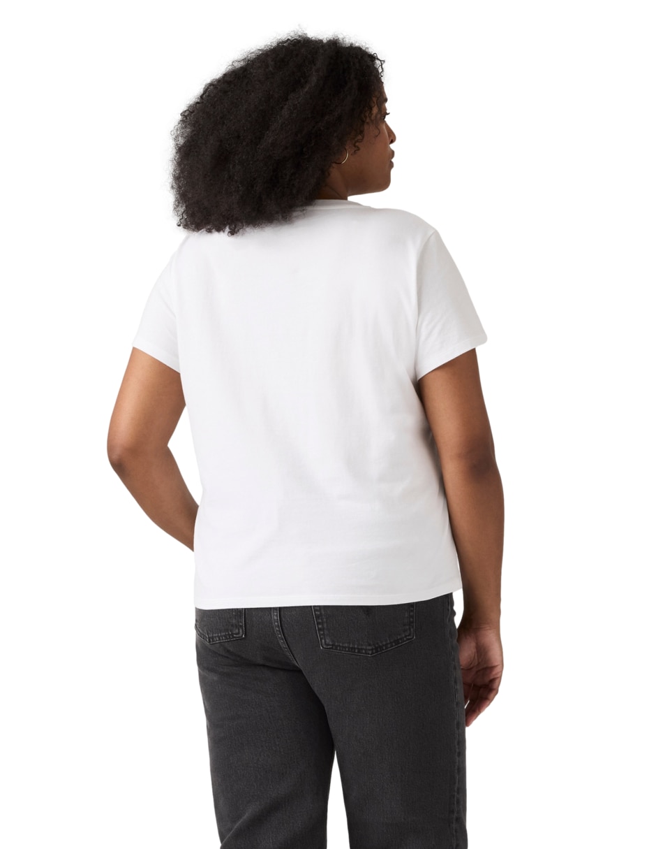 Playera manga corta cuello redondo para mujer 2