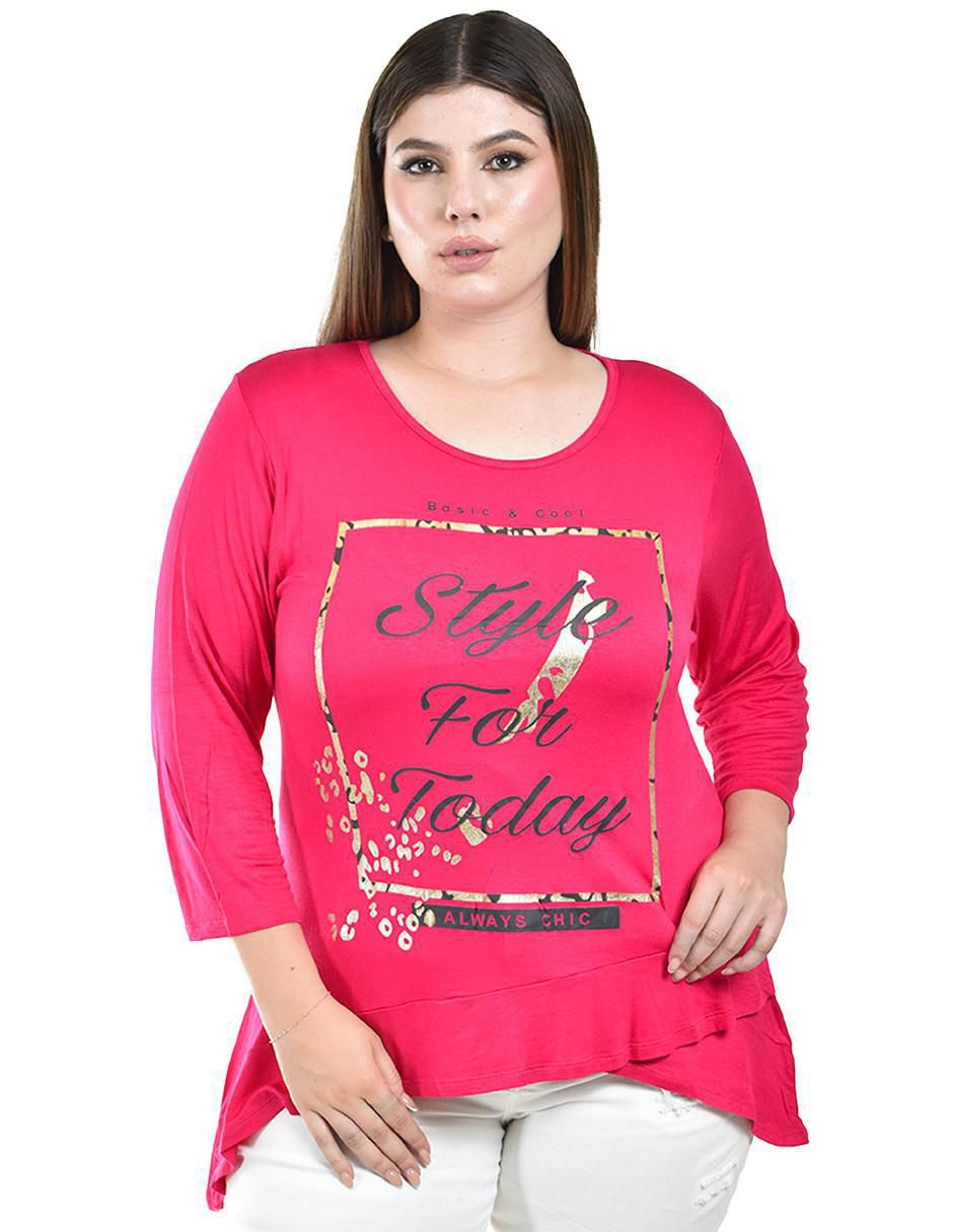 Blusa manga 3/4 para mujer