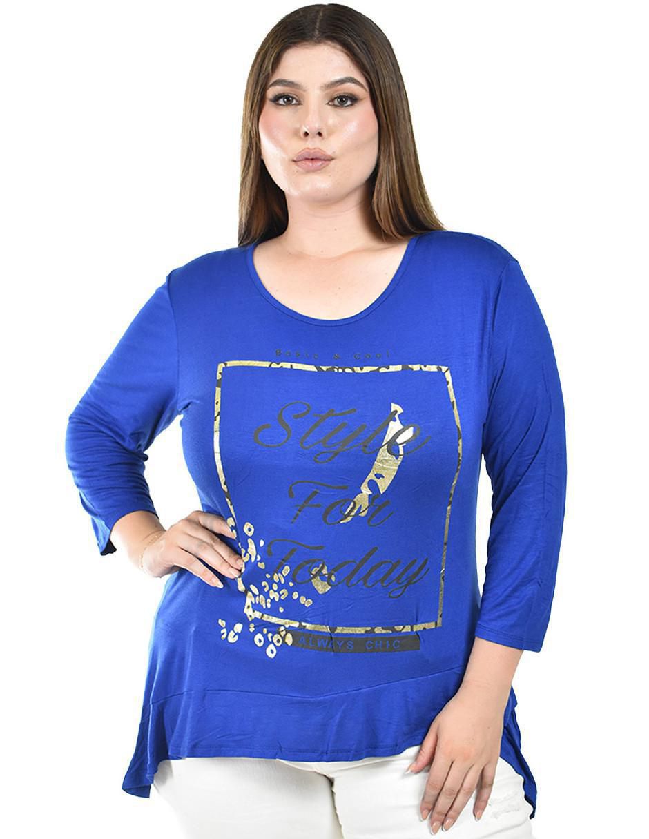 Blusa manga 3/4 para mujer