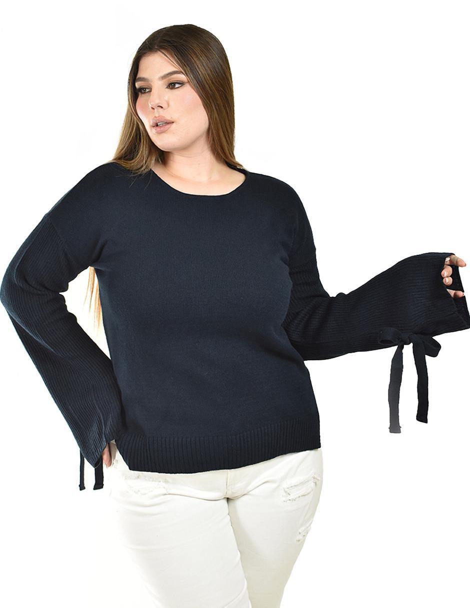 Suéter cuello redondo para mujer