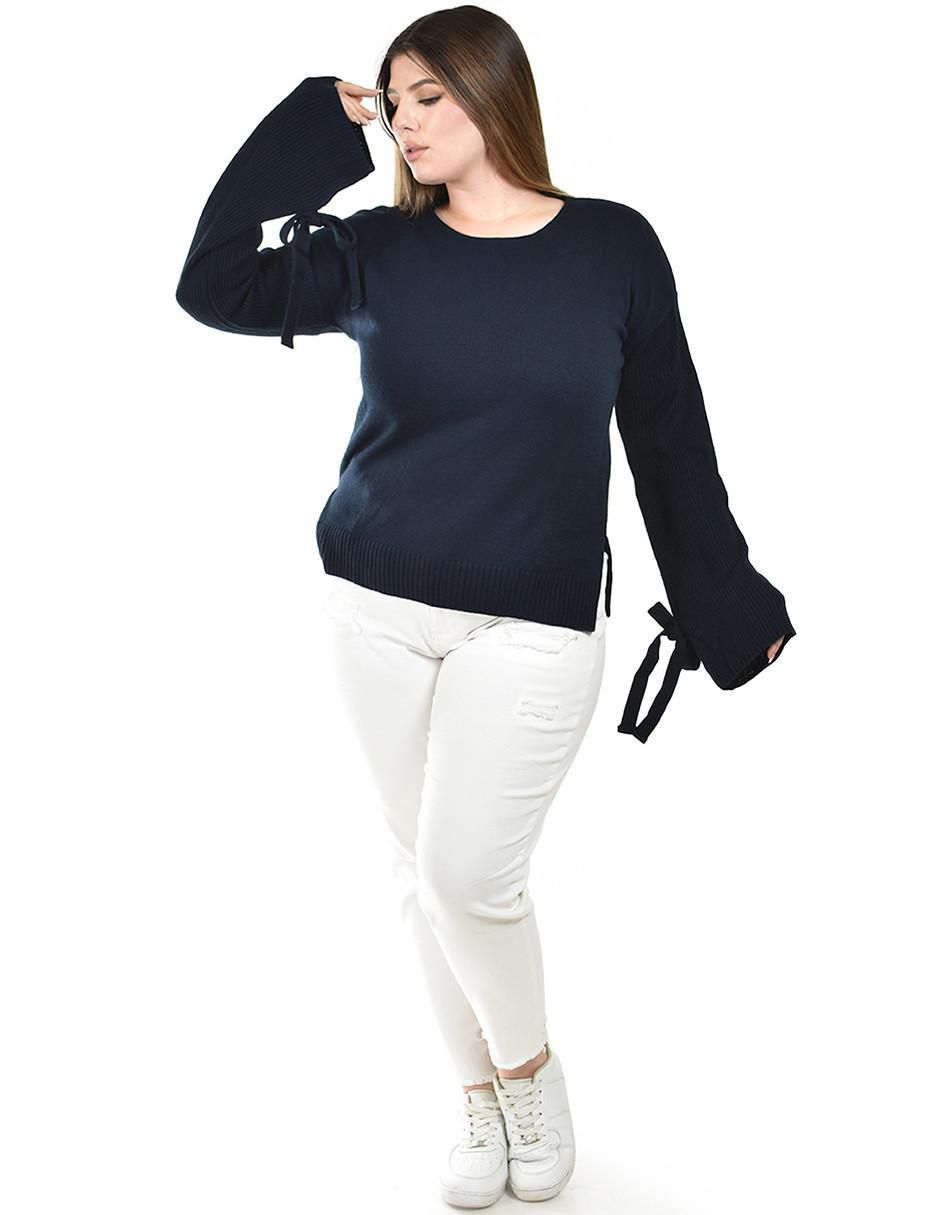 Suéter cuello redondo para mujer 4
