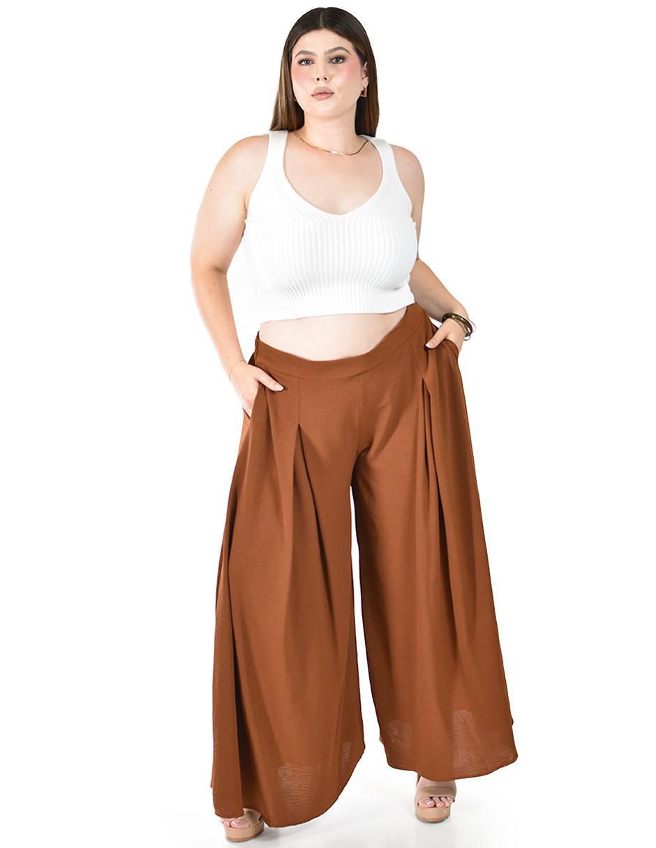 Pantalón plisado amplio para mujer 5