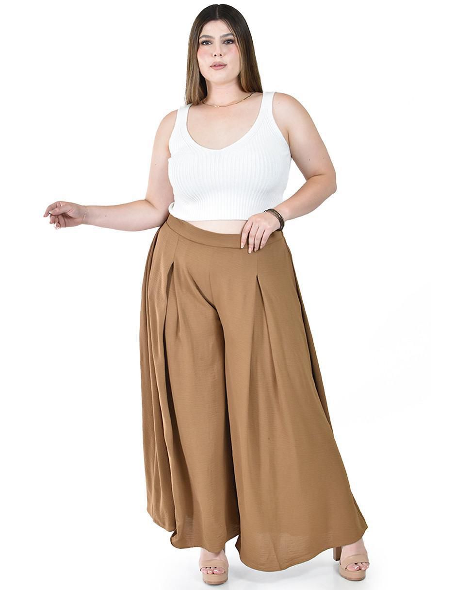 Pantalón coulotte amplio para mujer 4