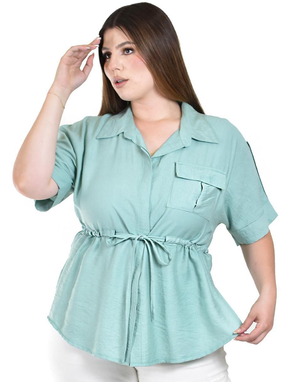 Blusa manga corta para mujer