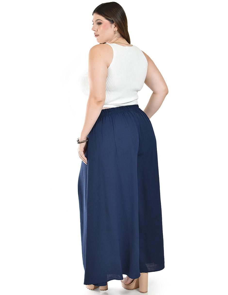 Pantalón coulotte amplio para mujer 8