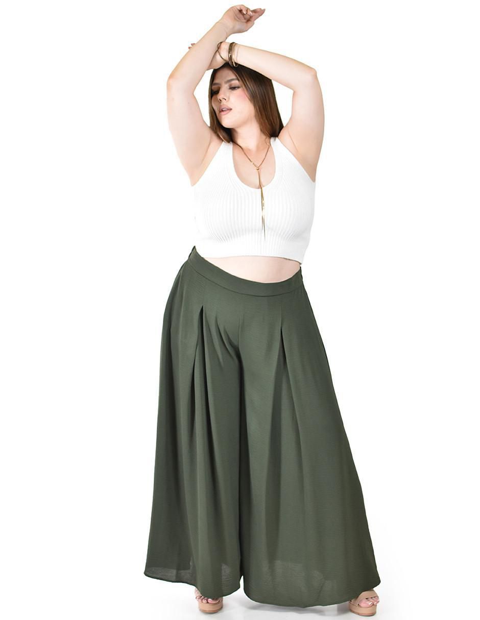 Pantalón de vestir amplio para mujer 9