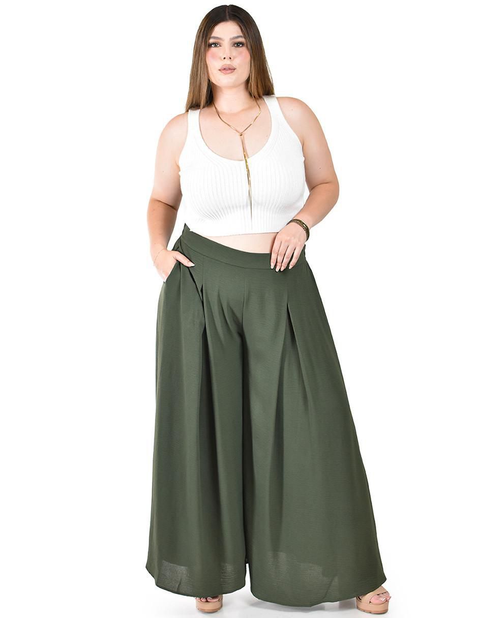 Pantalón de vestir amplio para mujer