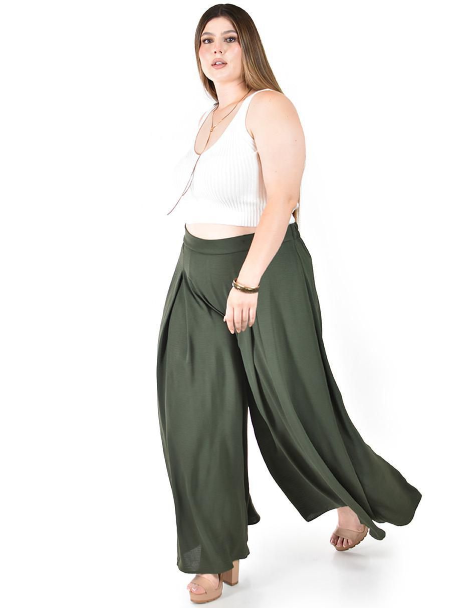 Pantalón de vestir amplio para mujer 2