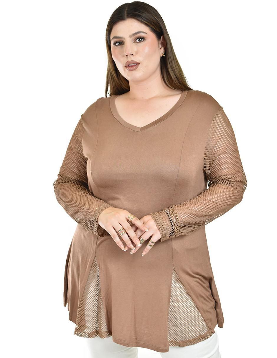 Blusa manga larga para mujer