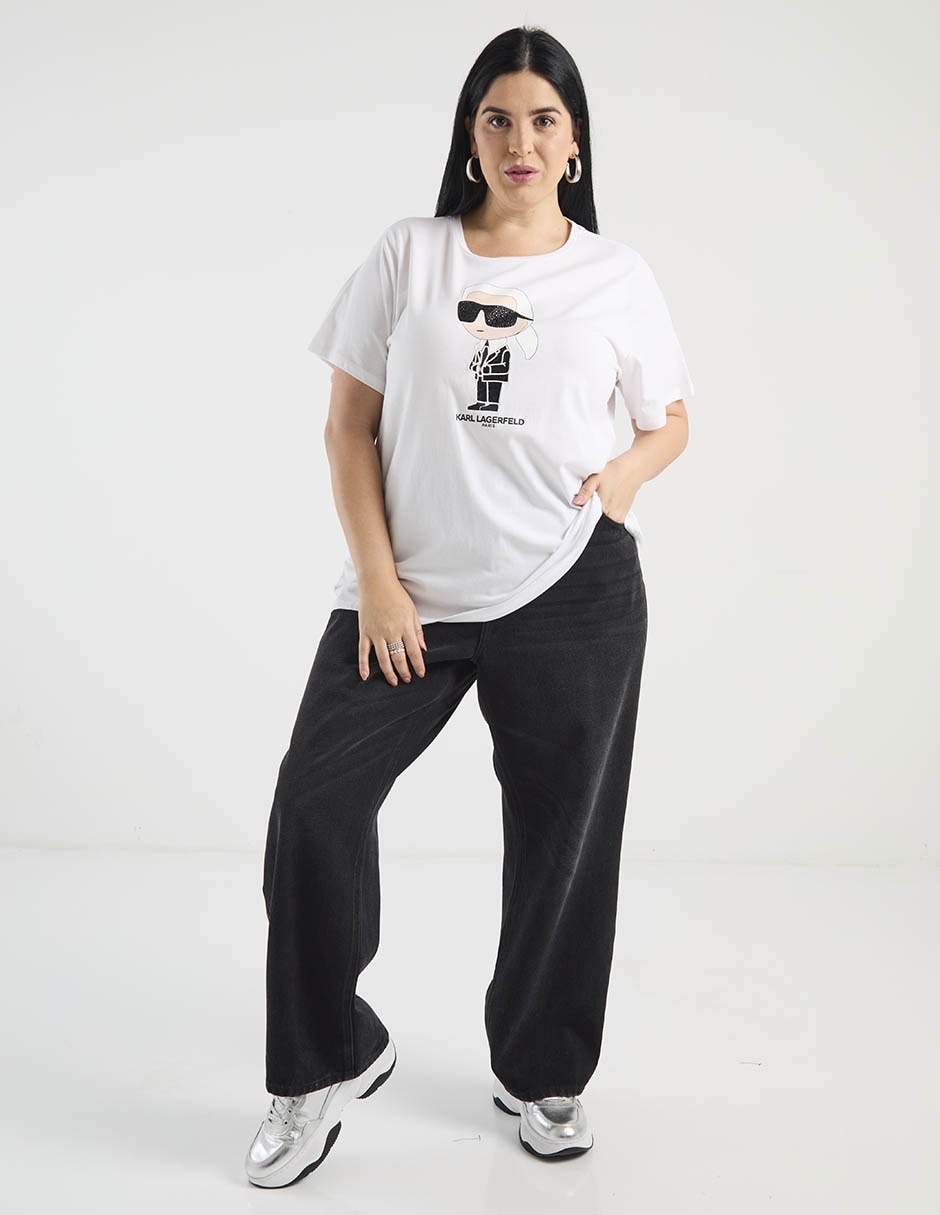 Playera manga corta cuello redondo para mujer 3