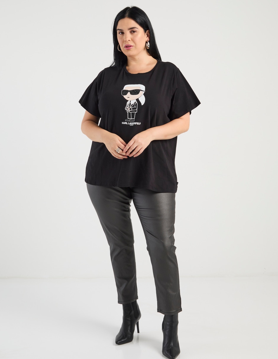 Playera manga corta cuello redondo para mujer 3