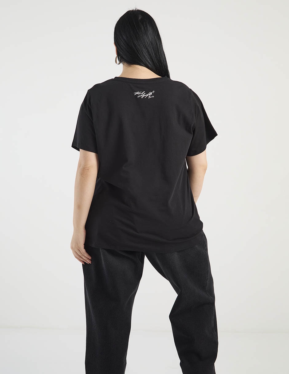 Playera manga corta cuello redondo para mujer 2