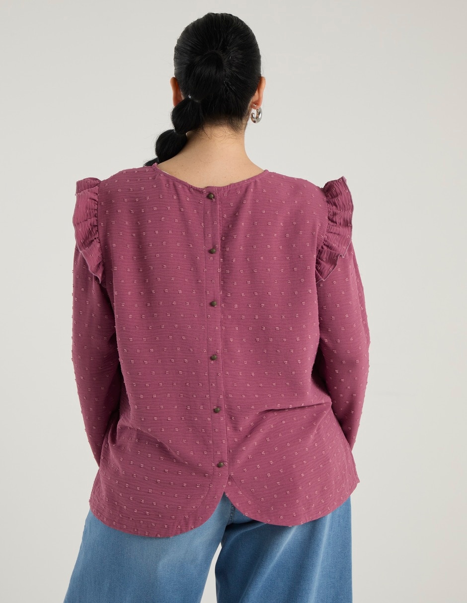 Blusa manga larga para mujer 6