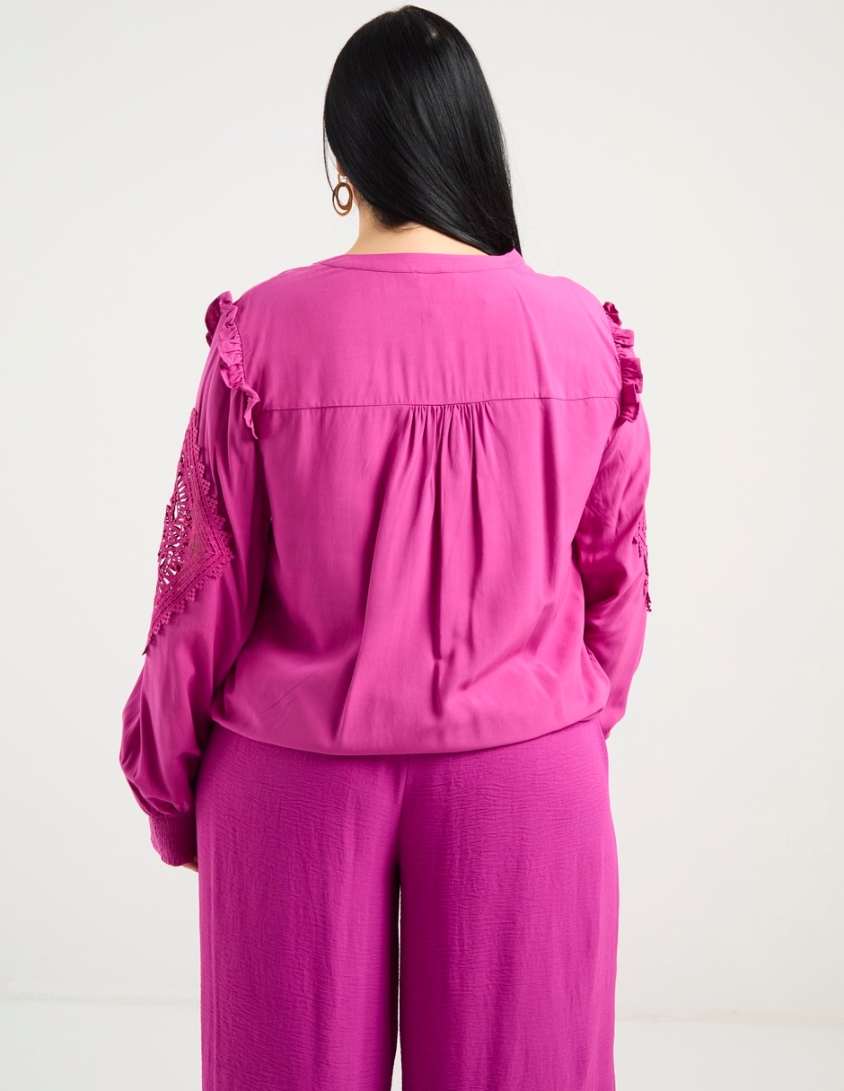 Blusa manga larga para mujer 6