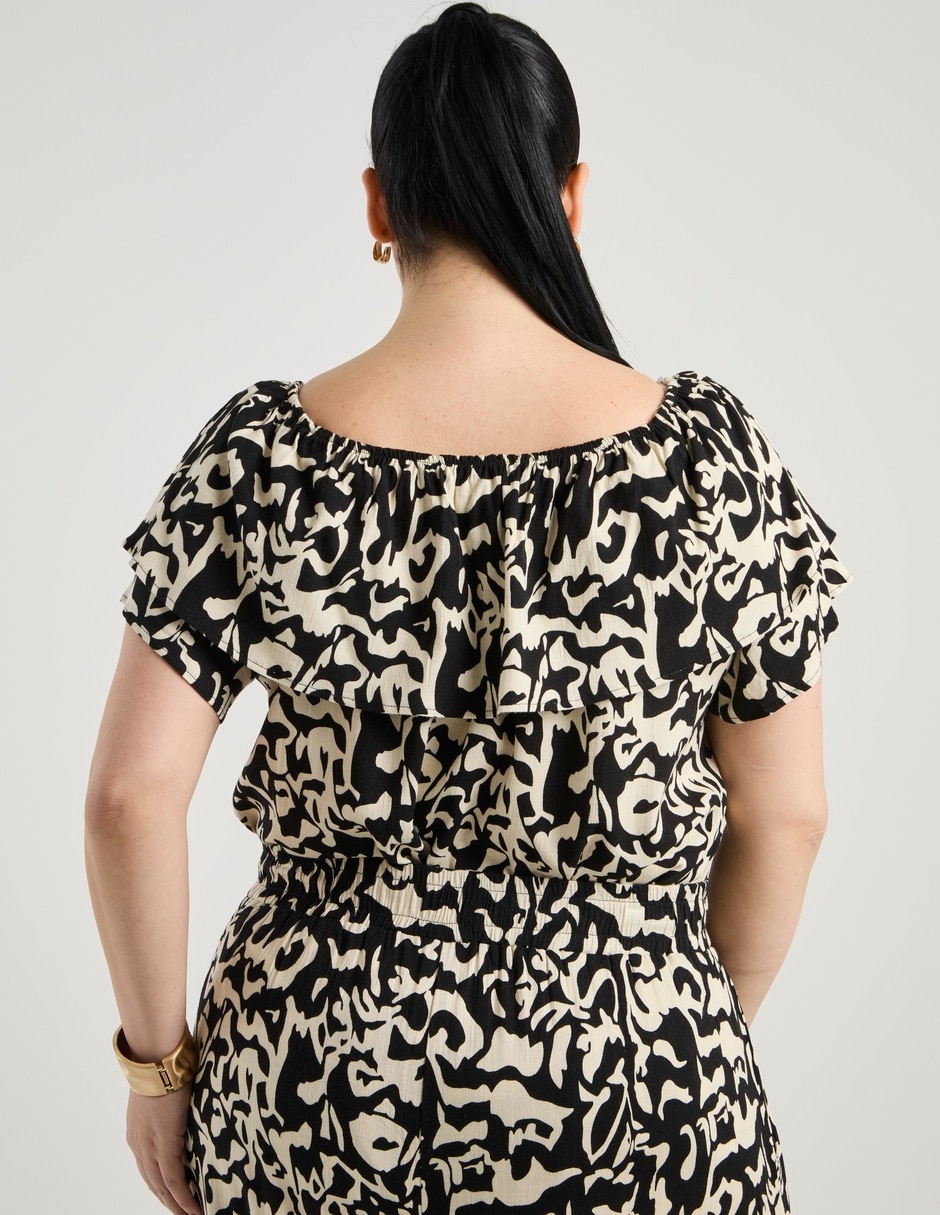 Blusa manga corta para mujer 6