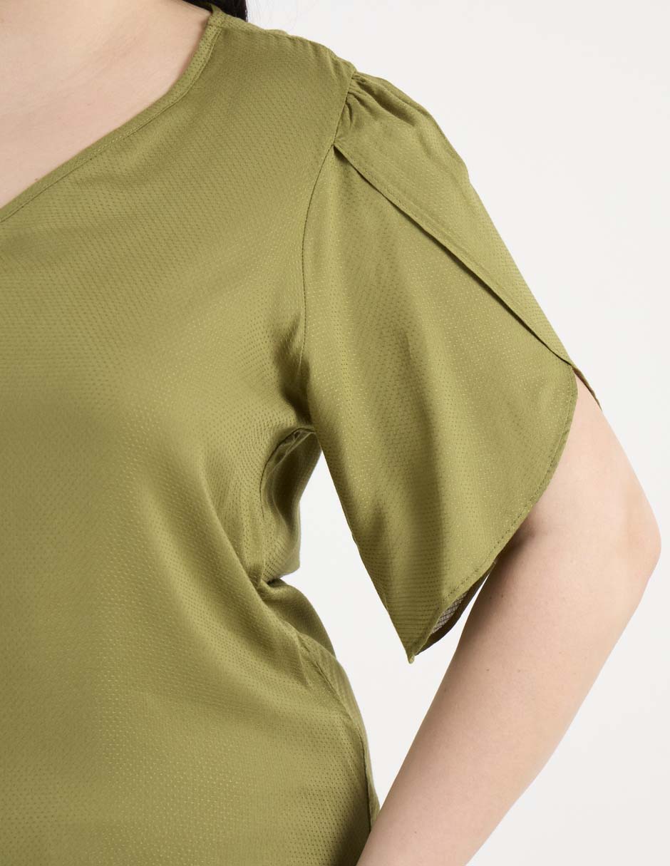 Blusa manga al codo para mujer 5