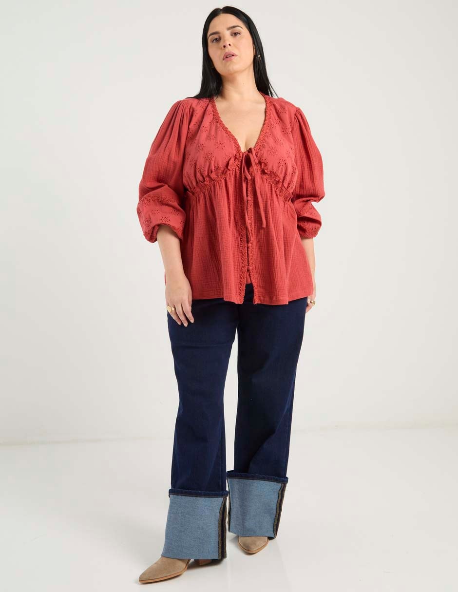 Blusa manga 3/4 para mujer 3