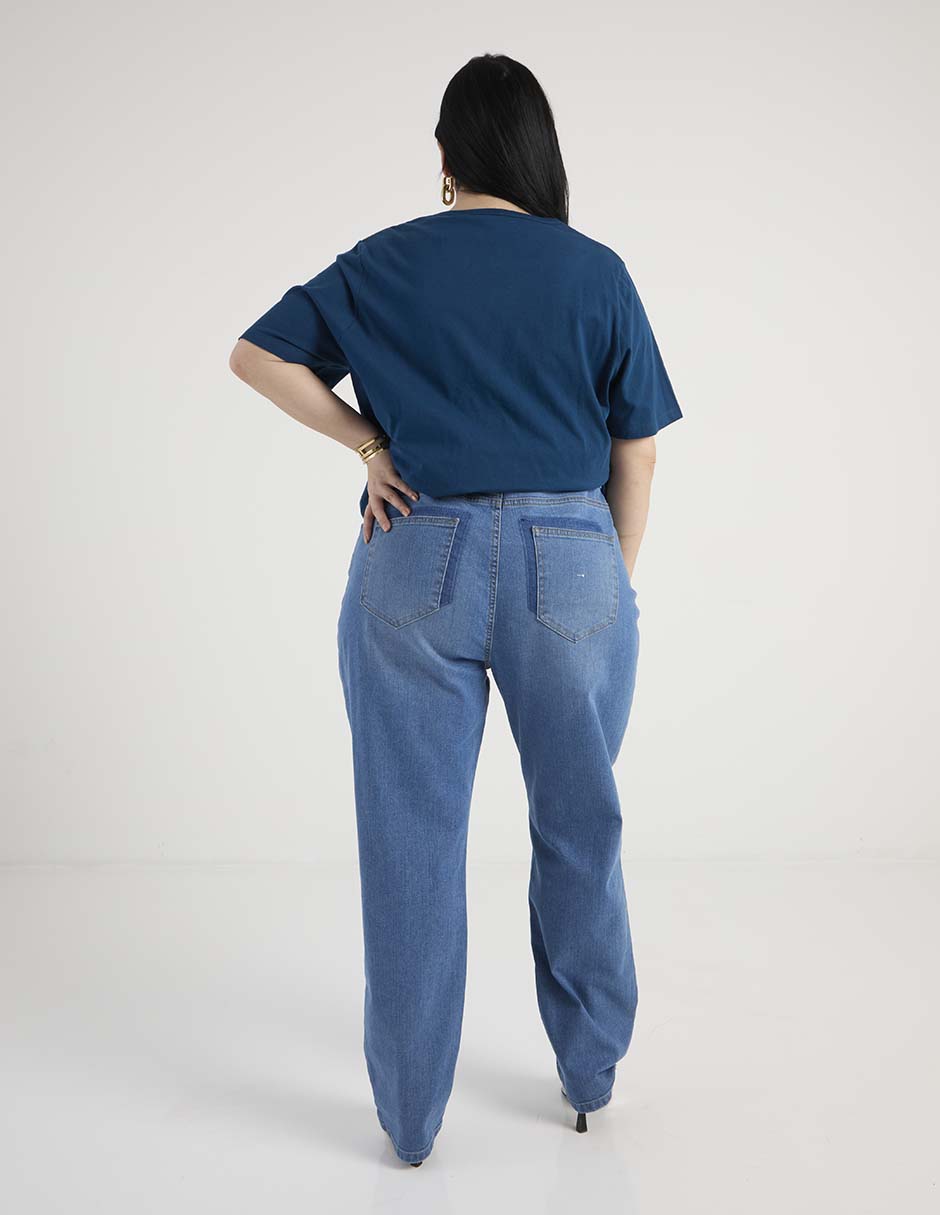 Jeans straight para mujer 2