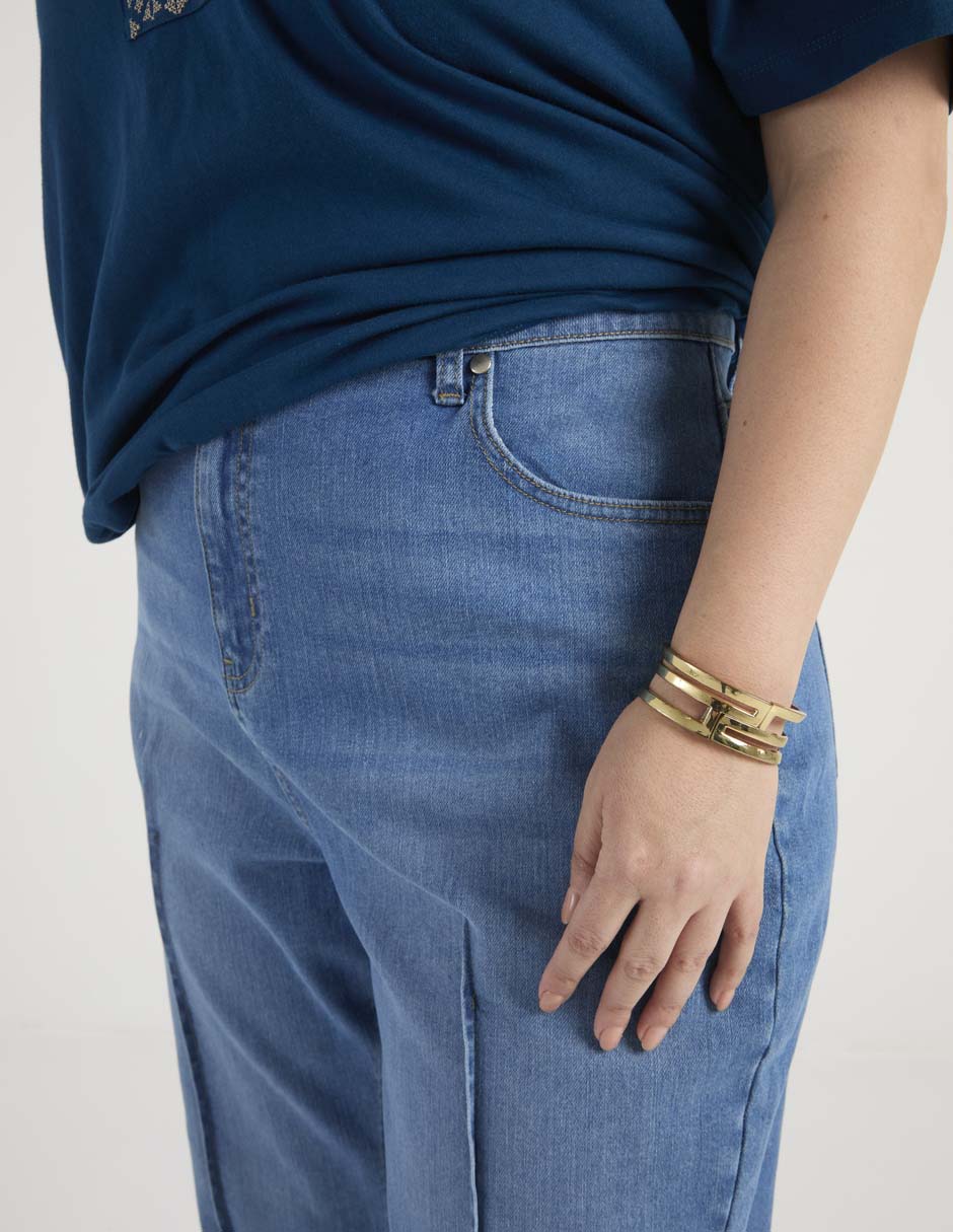 Jeans straight para mujer 4