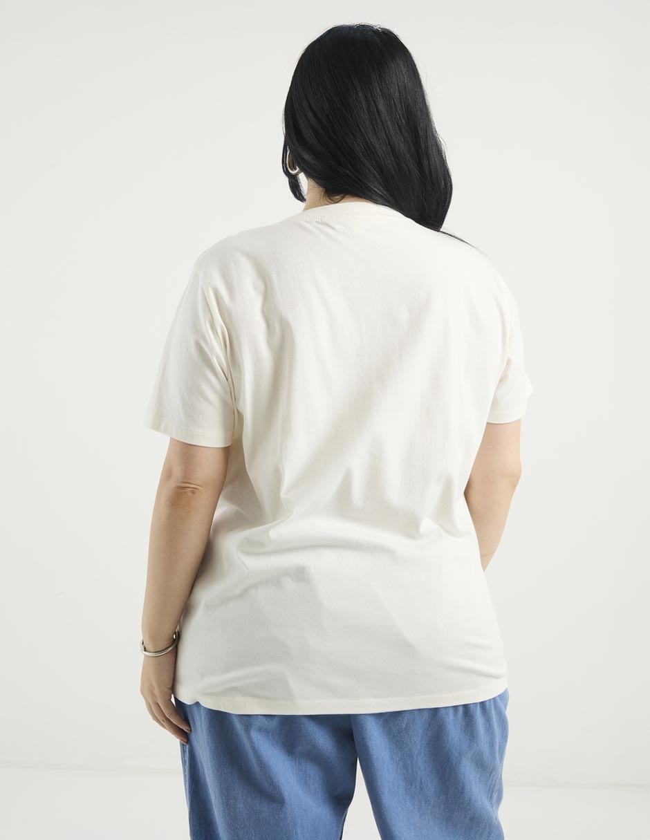 PLayera manga corta cuello redondo para mujer 2