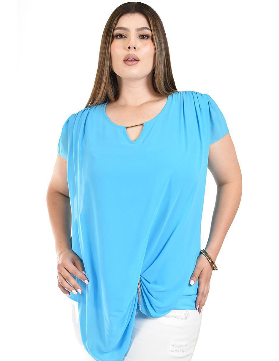 Blusa manga corta para mujer