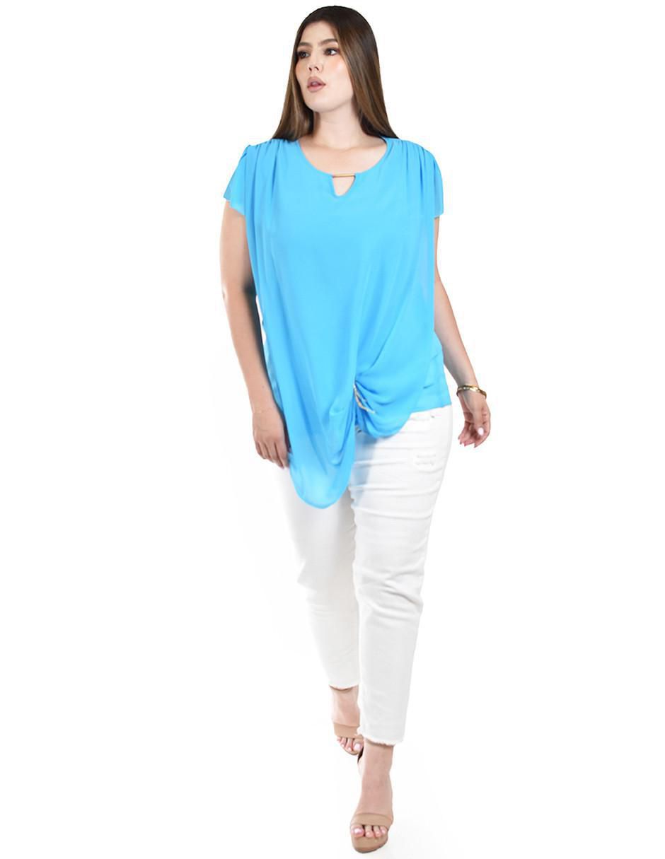Blusa manga corta para mujer 4