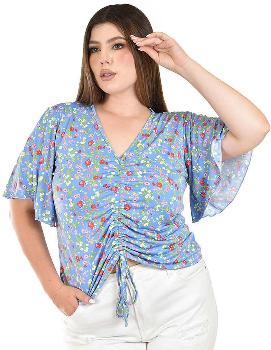 Blusa manga corta para mujer
