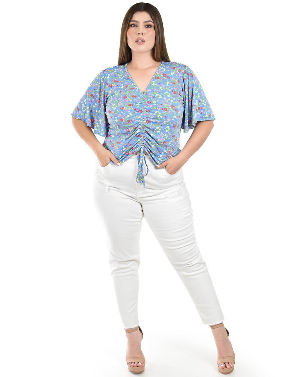 Blusa manga corta para mujer 4