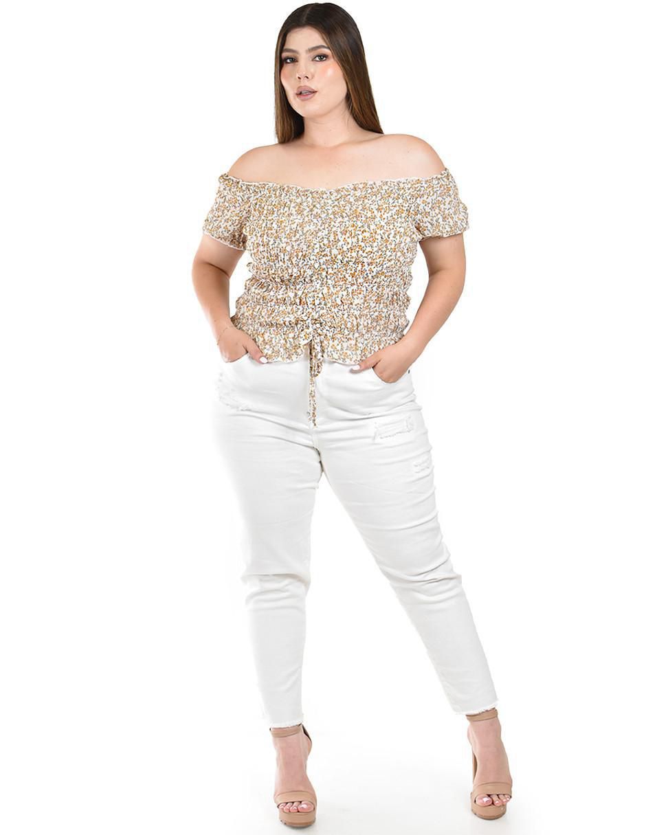 Blusa manga corta para mujer 4