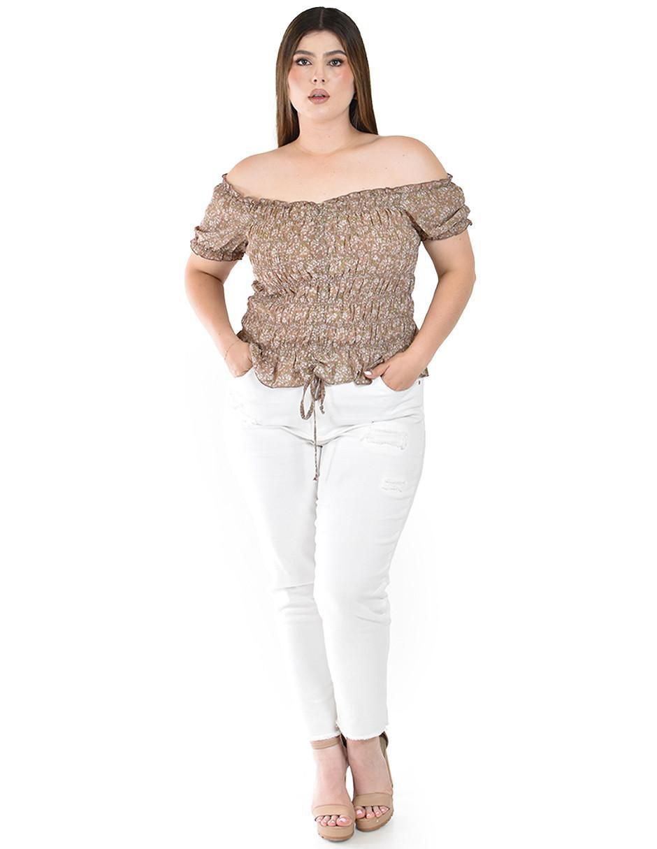 Blusa manga corta para mujer 5