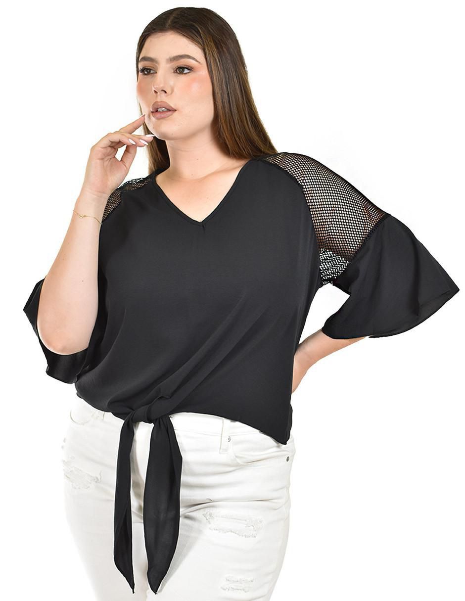 Blusa manga 3/4 para mujer Blusa manga 3/4 para mujer
