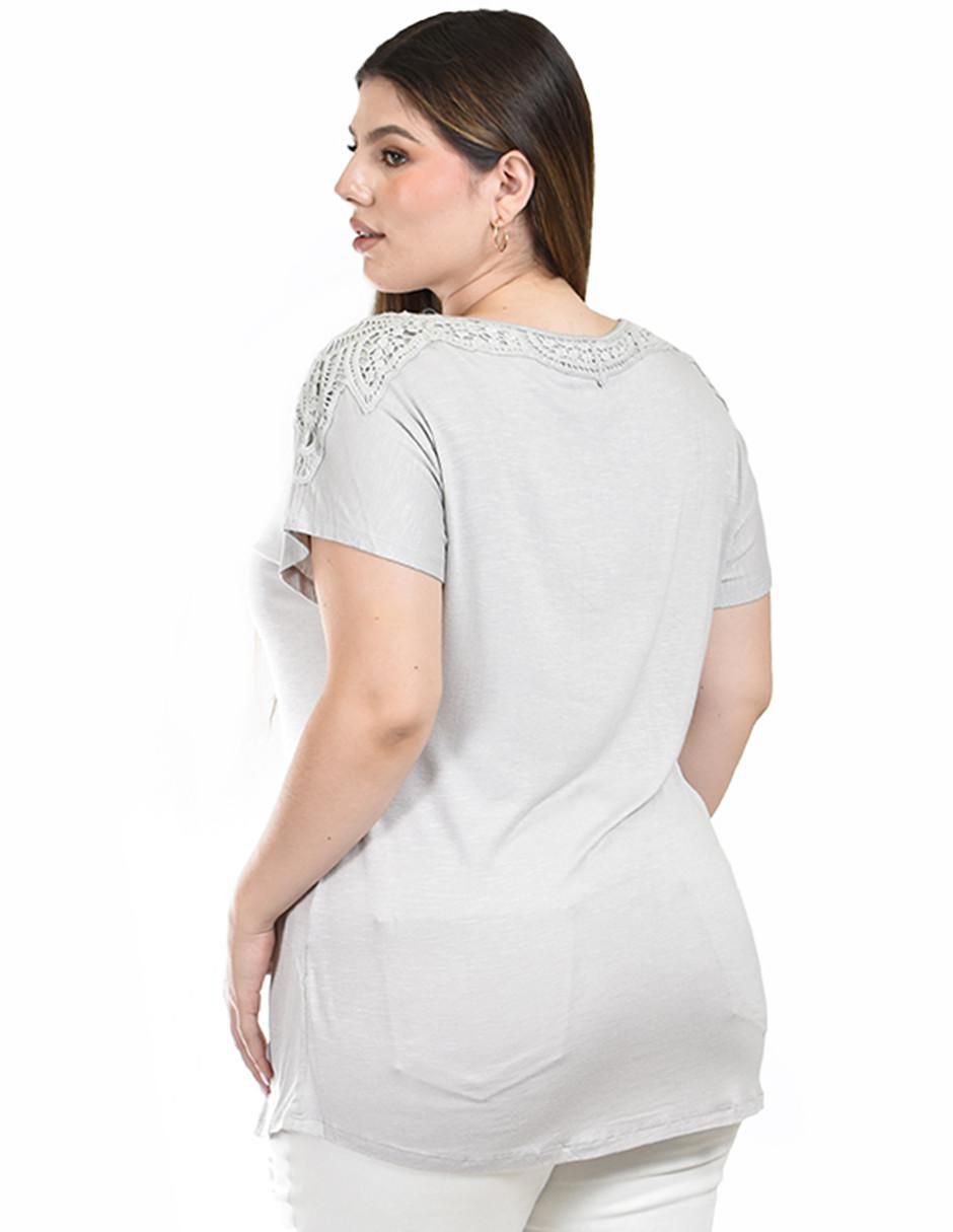 Blusa manga corta para mujer 3